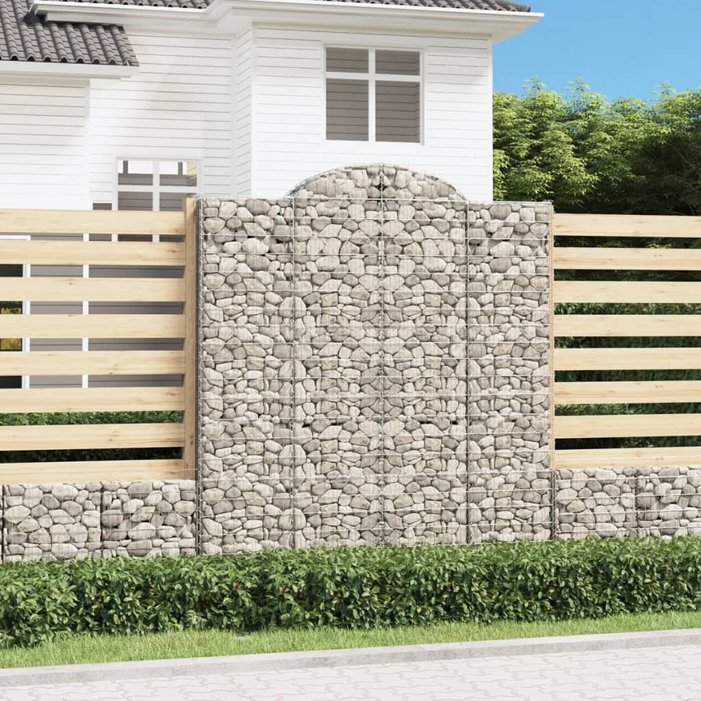 Arched Gabion Basket Galvanised Iron