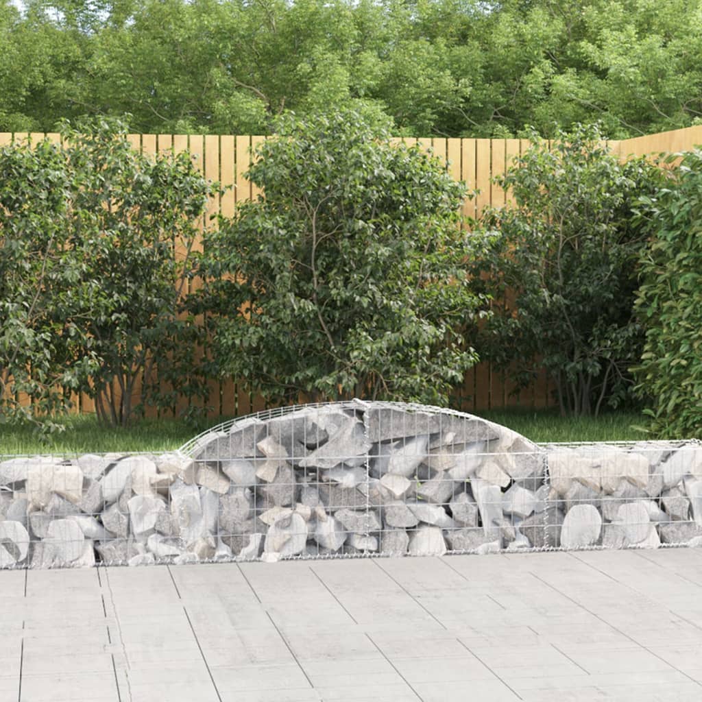 Arched Gabion Basket Galvanised Iron