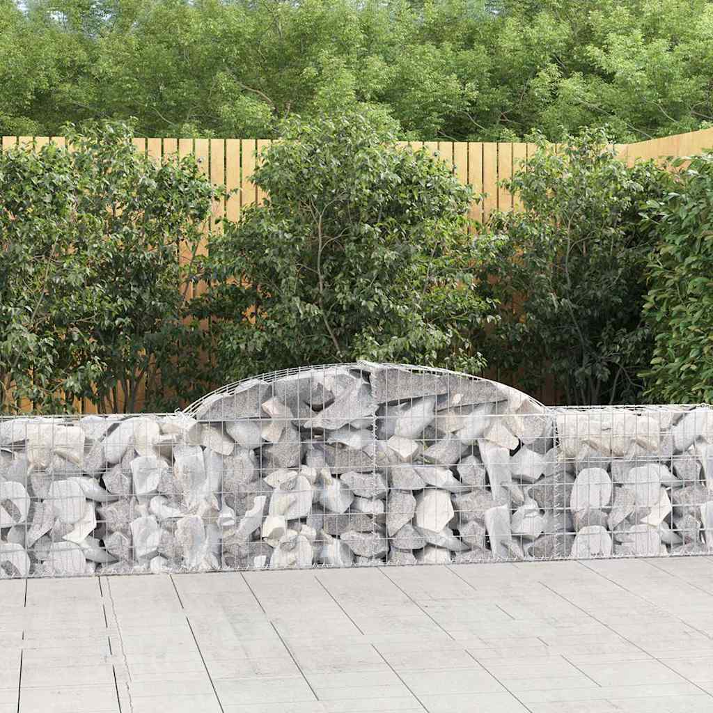 Arched Gabion Baskets 20 Pcs Galvanised Iron