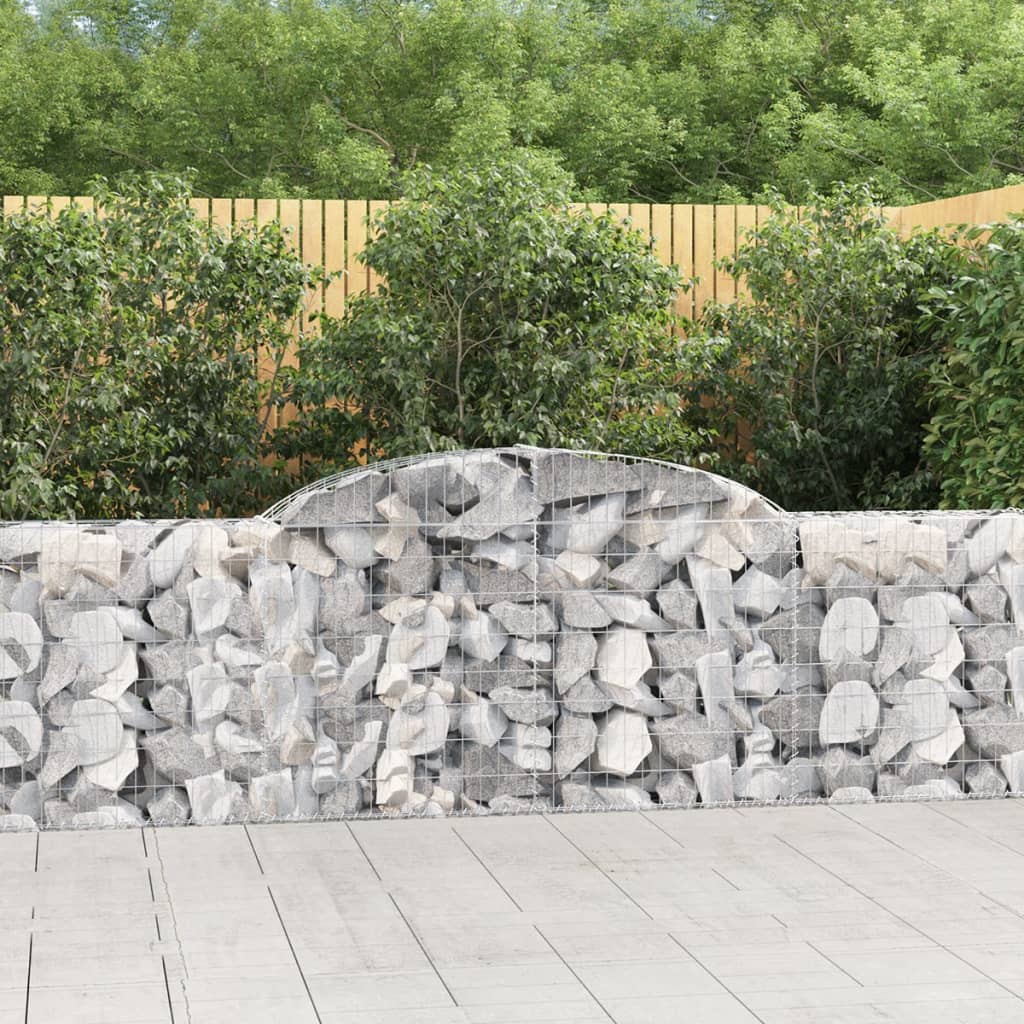Arched Gabion Basket Galvanised Iron