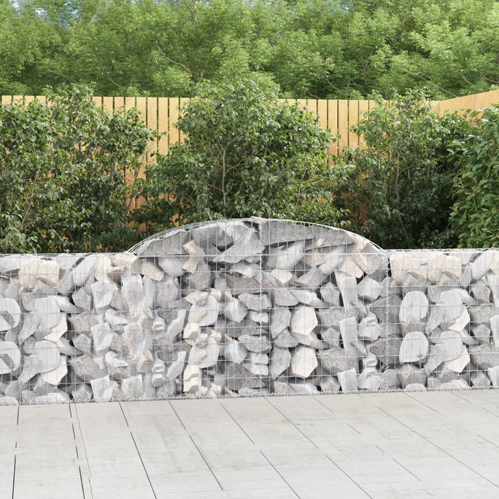 Arched Gabion Basket Galvanised Iron