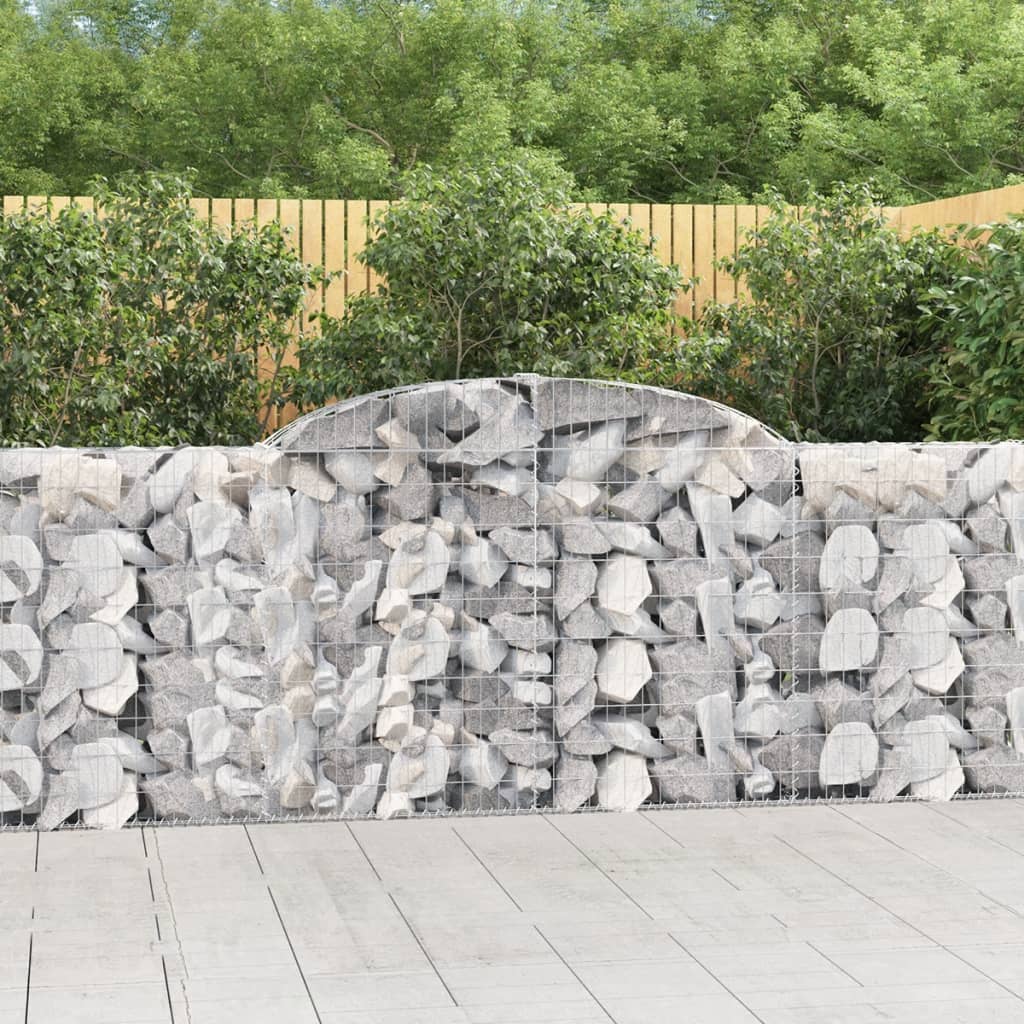 Arched Gabion Basket Galvanised Iron