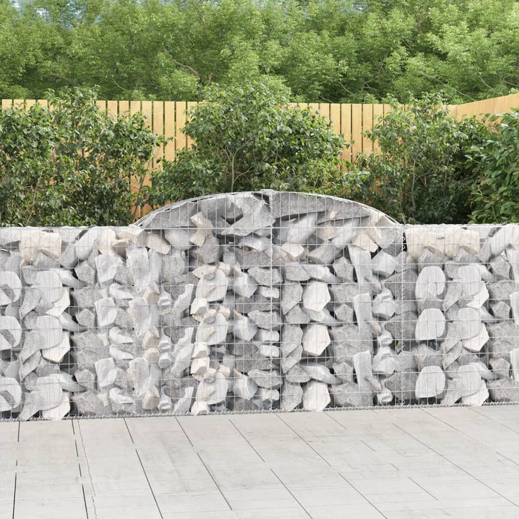 Arched Gabion Basket Galvanised Iron