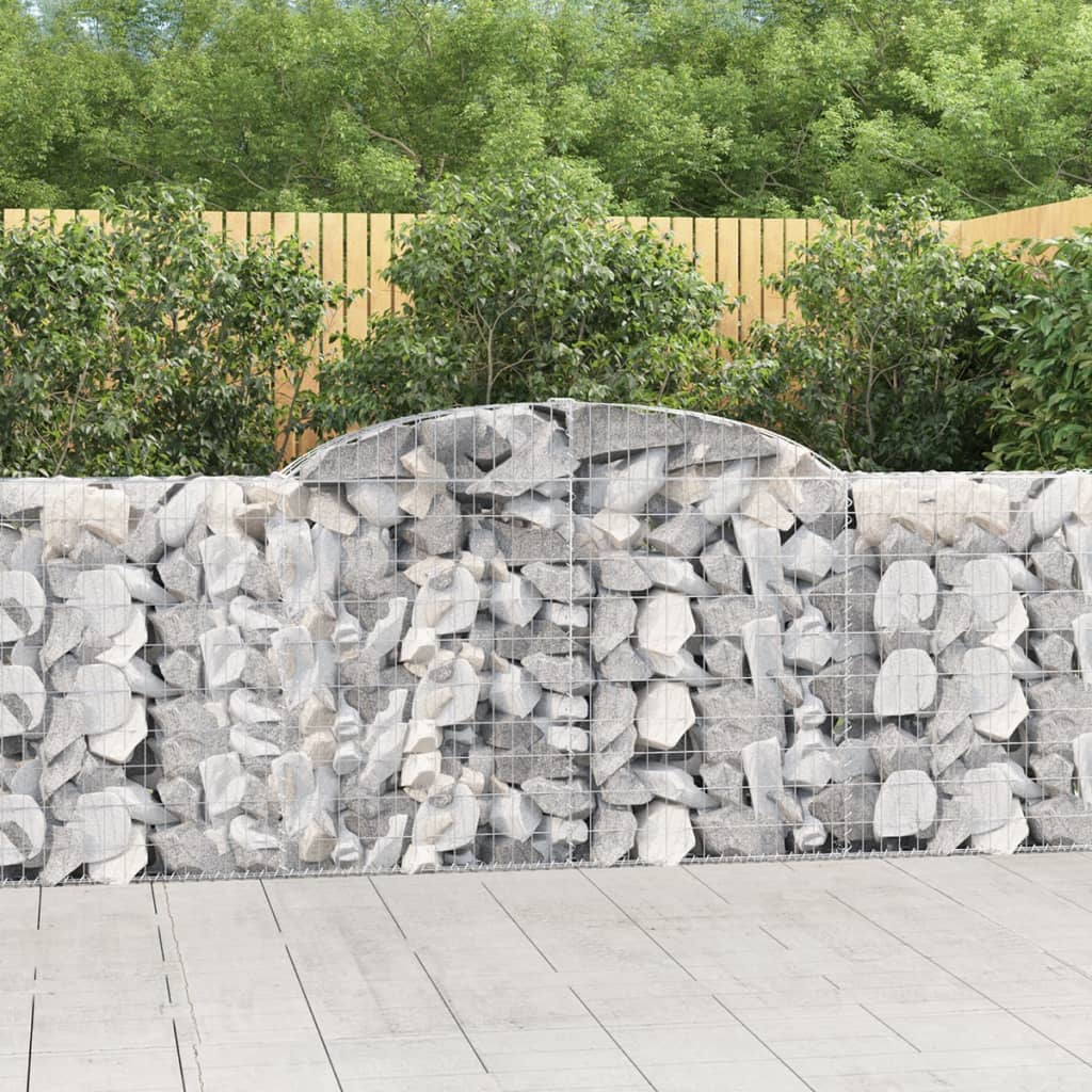 Arched Gabion Basket Galvanised Iron