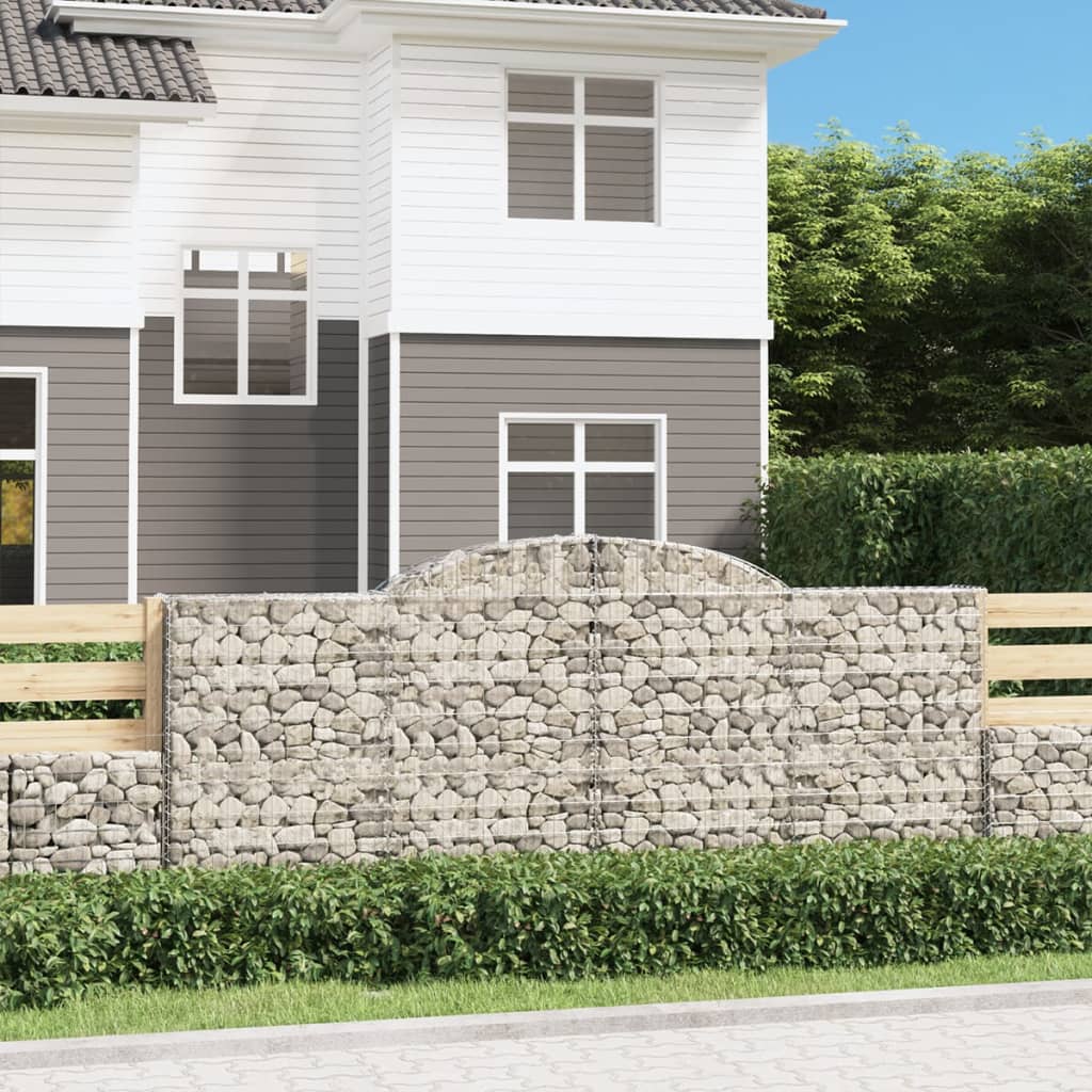 Arched Gabion Basket Galvanised Iron