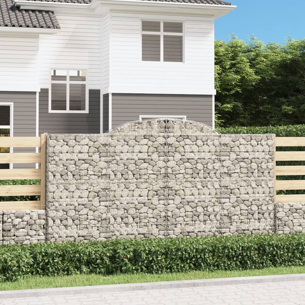 Arched Gabion Basket Galvanised Iron