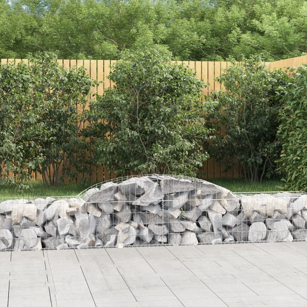 Arched Gabion Basket Galvanised Iron