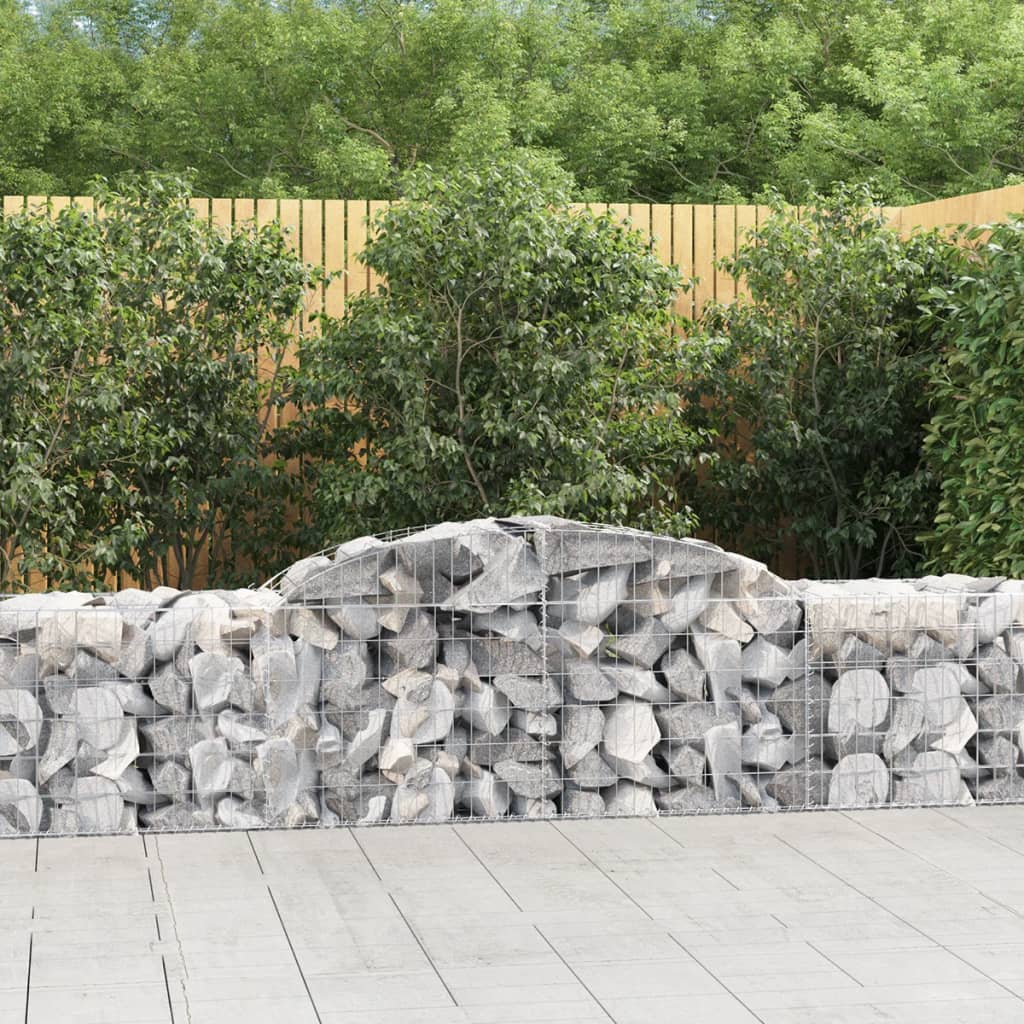 Arched Gabion Basket Galvanised Iron