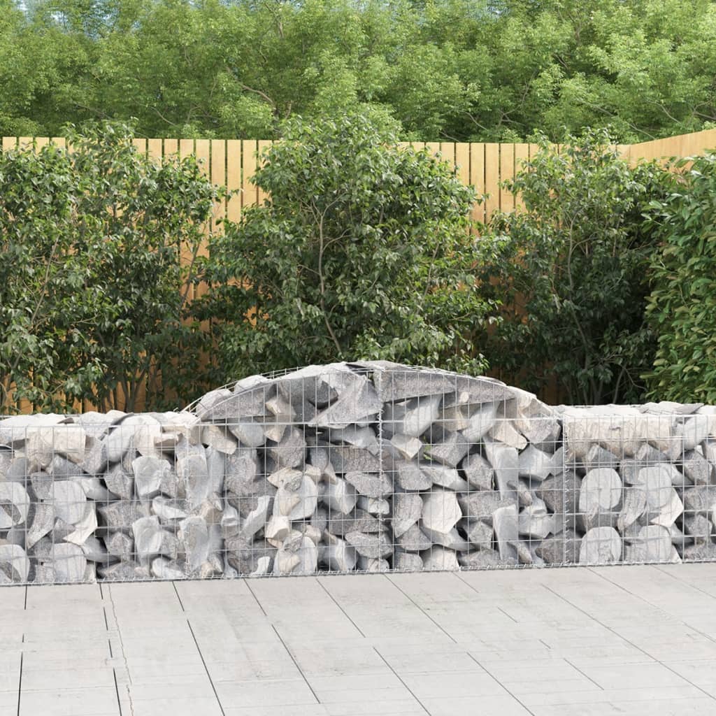 Arched Gabion Basket Galvanised Iron