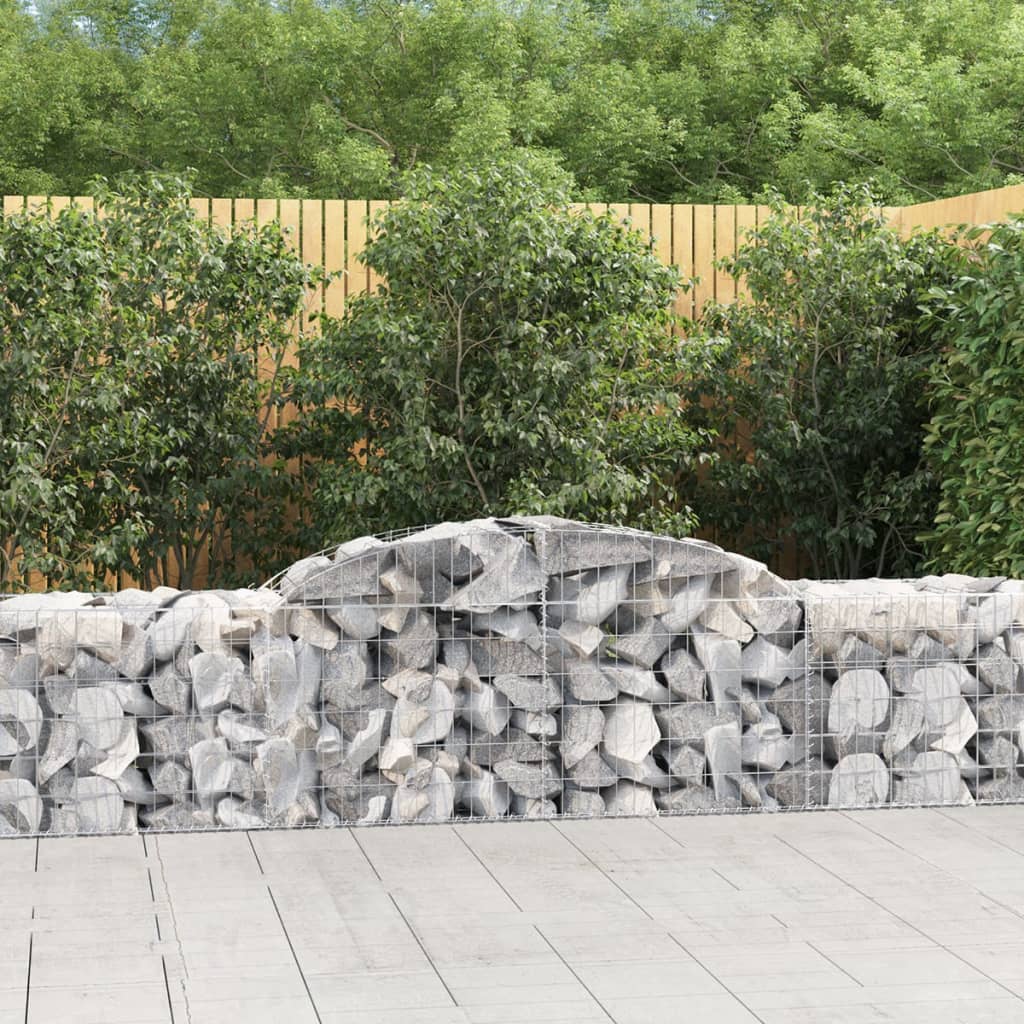 Arched Gabion Basket Galvanised Iron