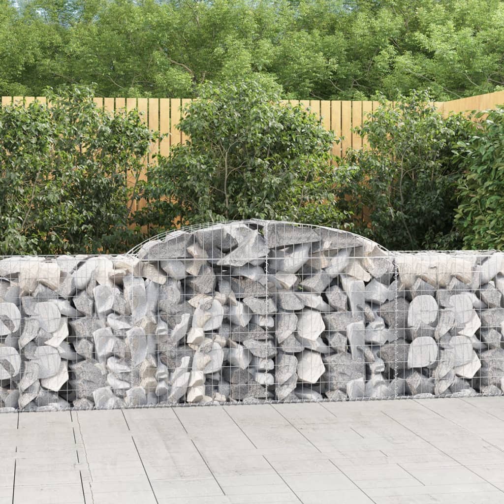 Arched Gabion Basket Galvanised Iron