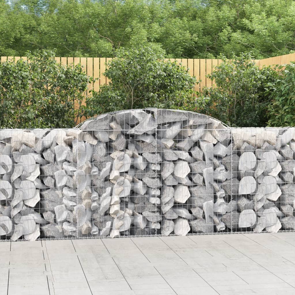 Arched Gabion Basket Galvanised Iron