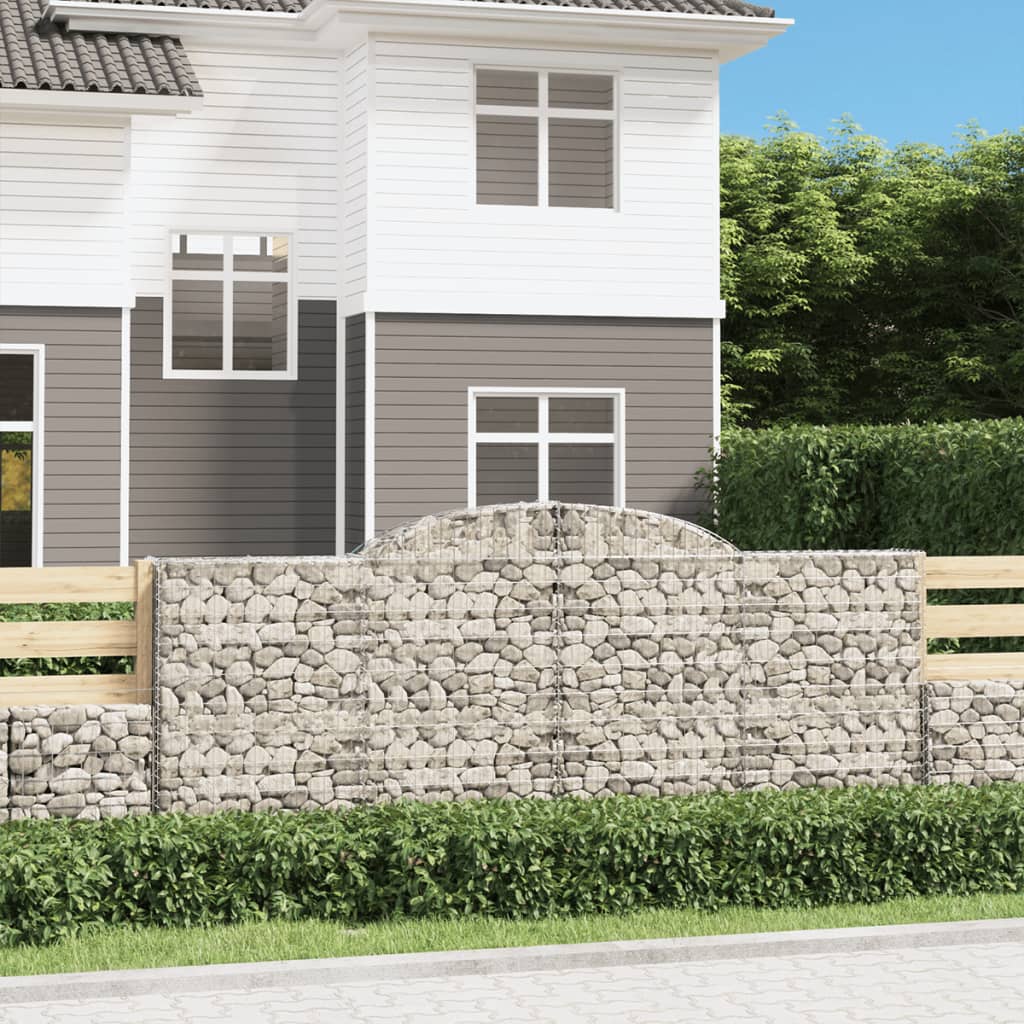 Arched Gabion Basket Galvanised Iron