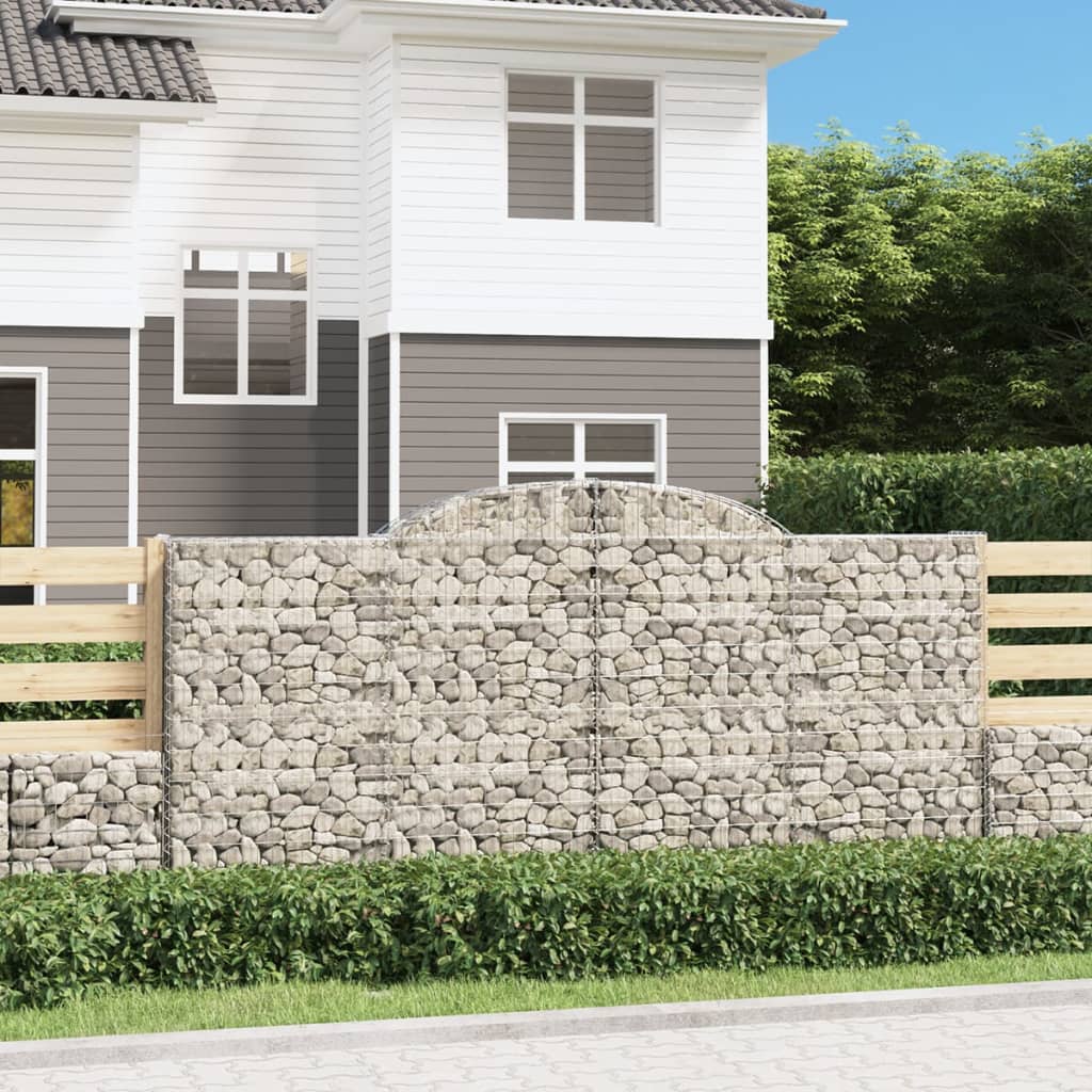 Arched Gabion Basket Galvanised Iron