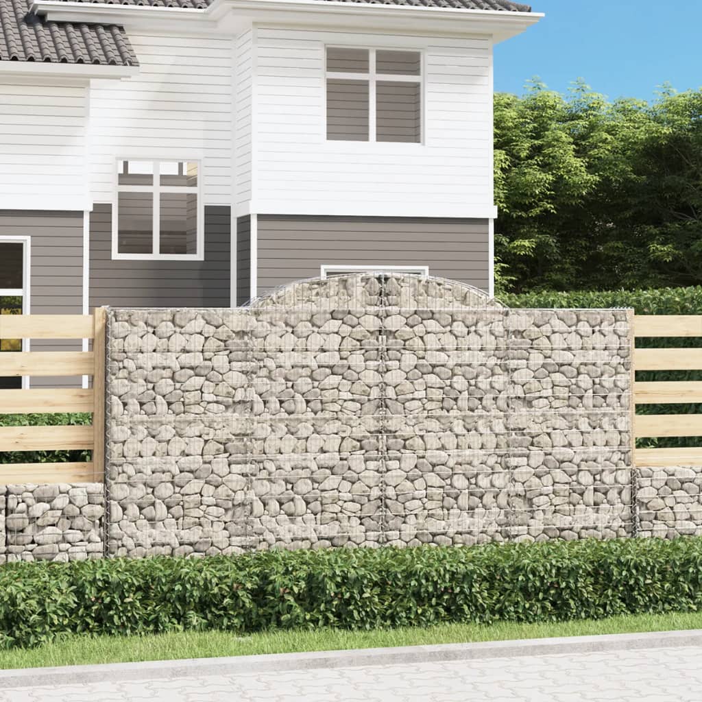 Arched Gabion Basket Galvanised Iron
