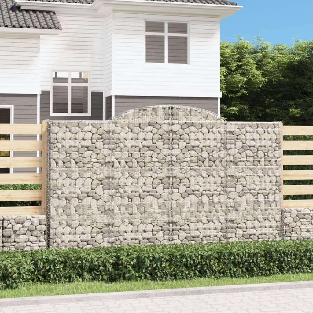 Arched Gabion Basket Galvanised Iron