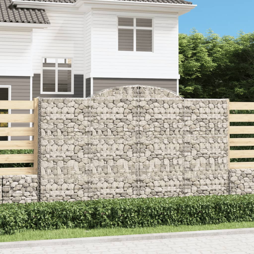 Arched Gabion Basket Galvanised Iron