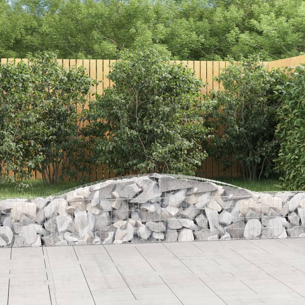 Arched Gabion Basket Galvanised Iron