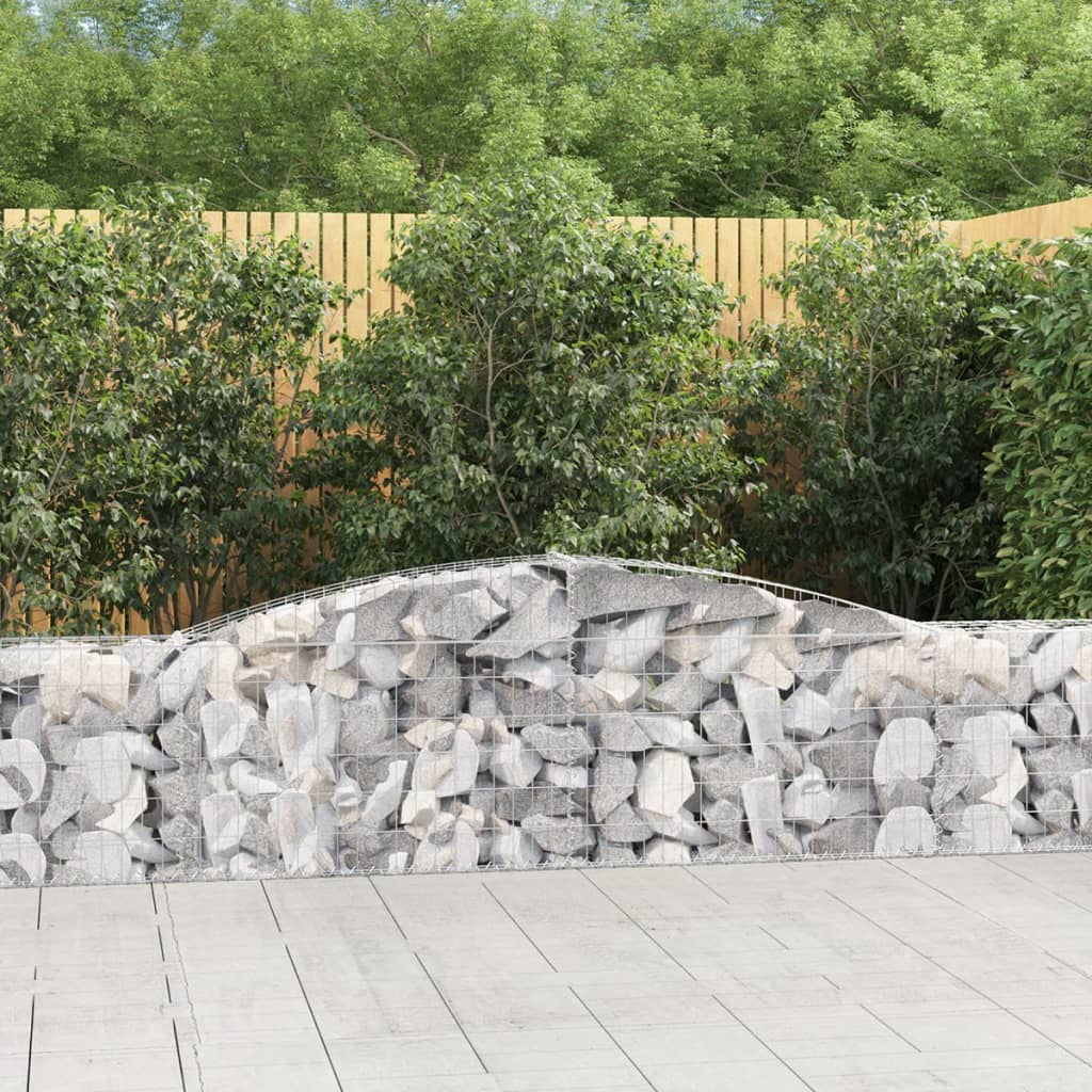 Arched Gabion Basket Galvanised Iron