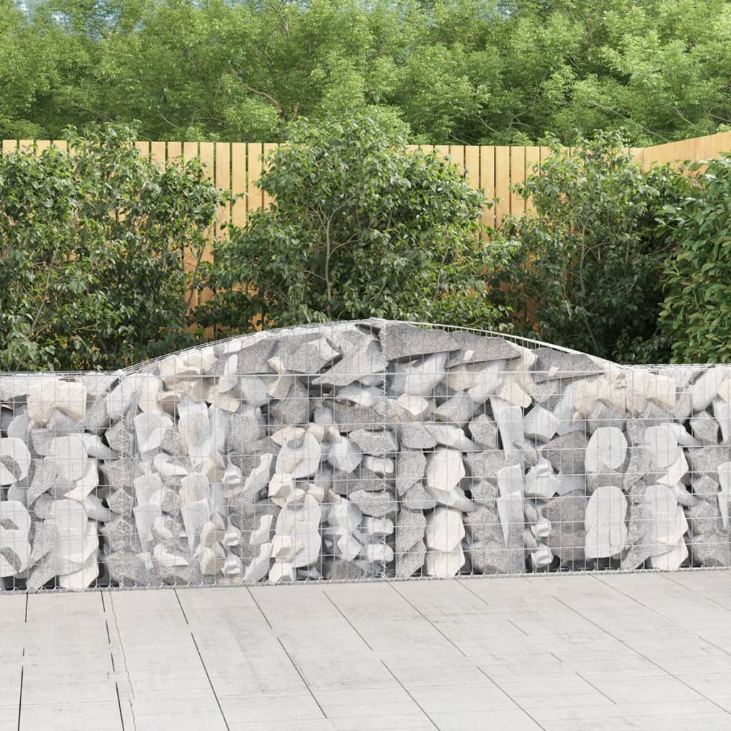 Arched Gabion Basket Galvanised Iron