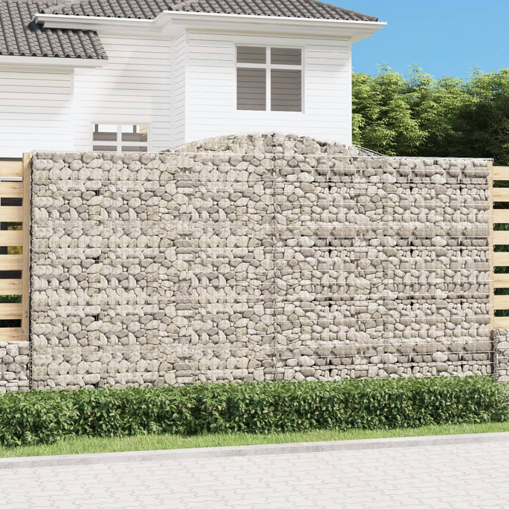 Arched Gabion Basket Galvanised Iron