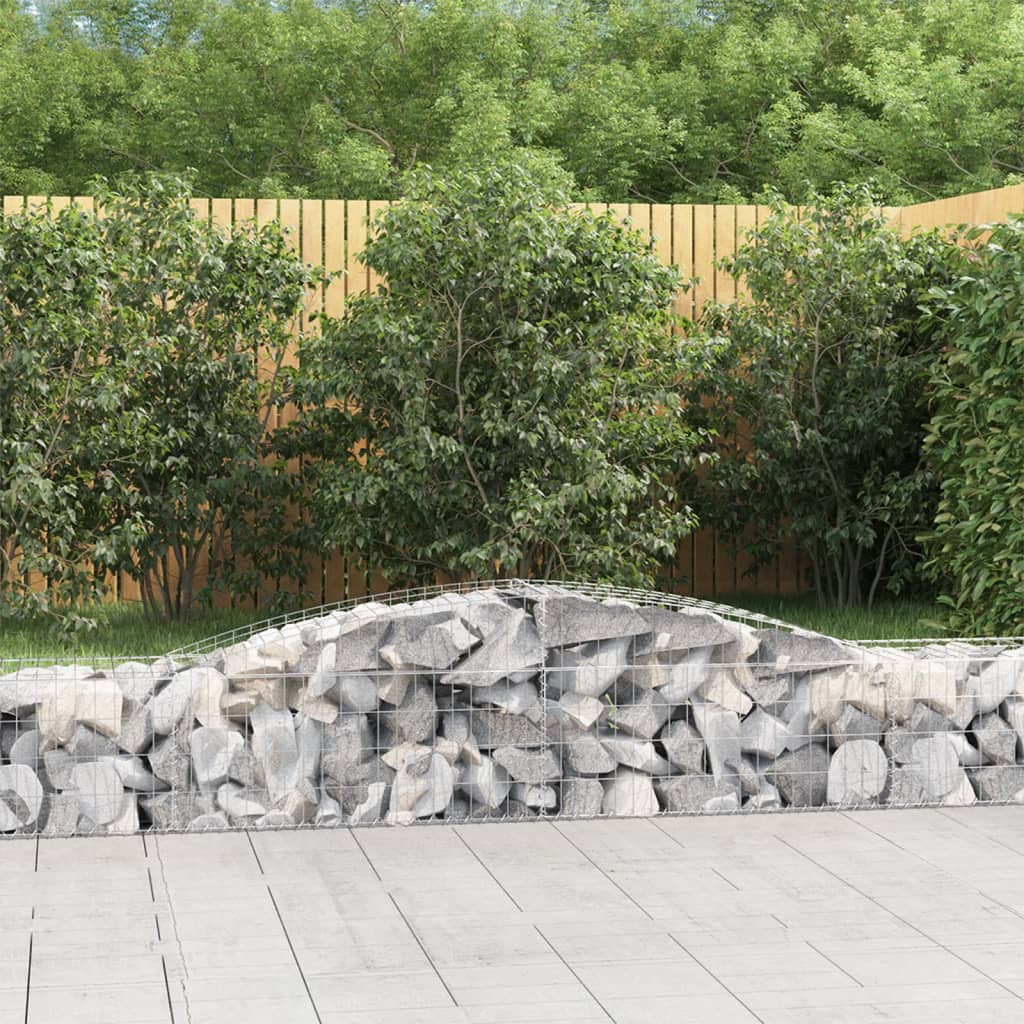 Arched Gabion Basket Galvanised Iron
