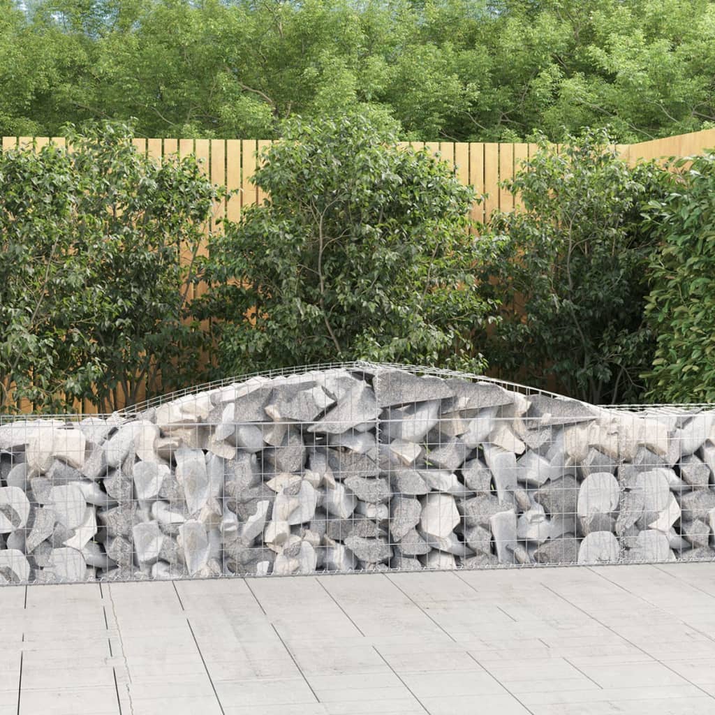 Arched Gabion Basket Galvanised Iron