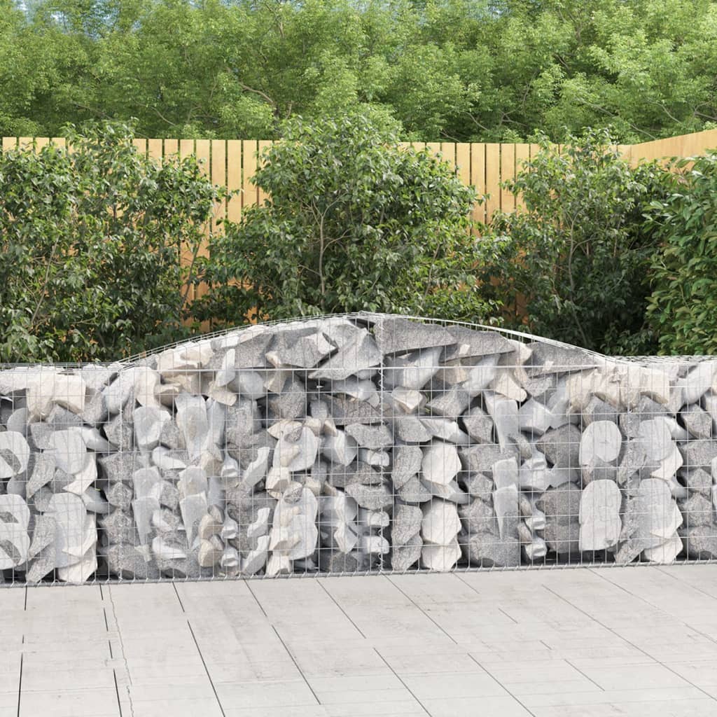 Arched Gabion Basket Galvanised Iron