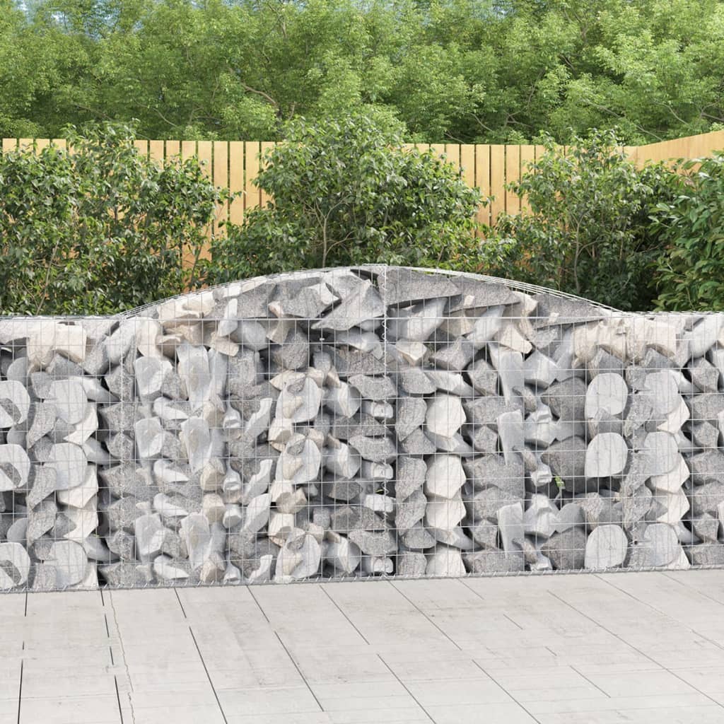 Arched Gabion Basket Galvanised Iron