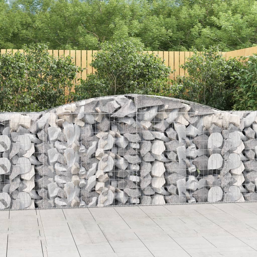 Arched Gabion Basket Galvanised Iron
