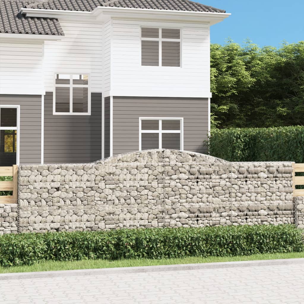 Arched Gabion Basket Galvanised Iron