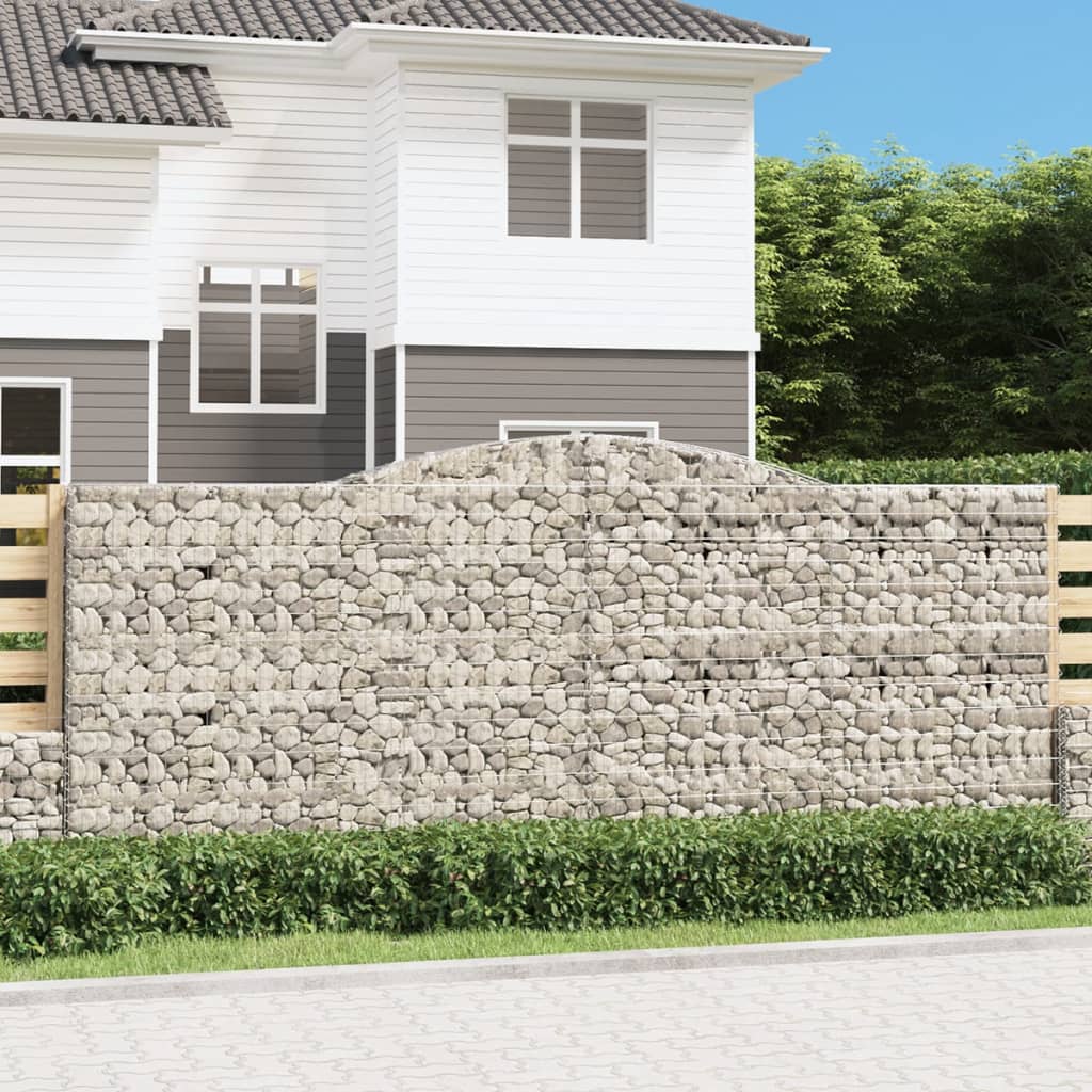 Arched Gabion Basket Galvanised Iron