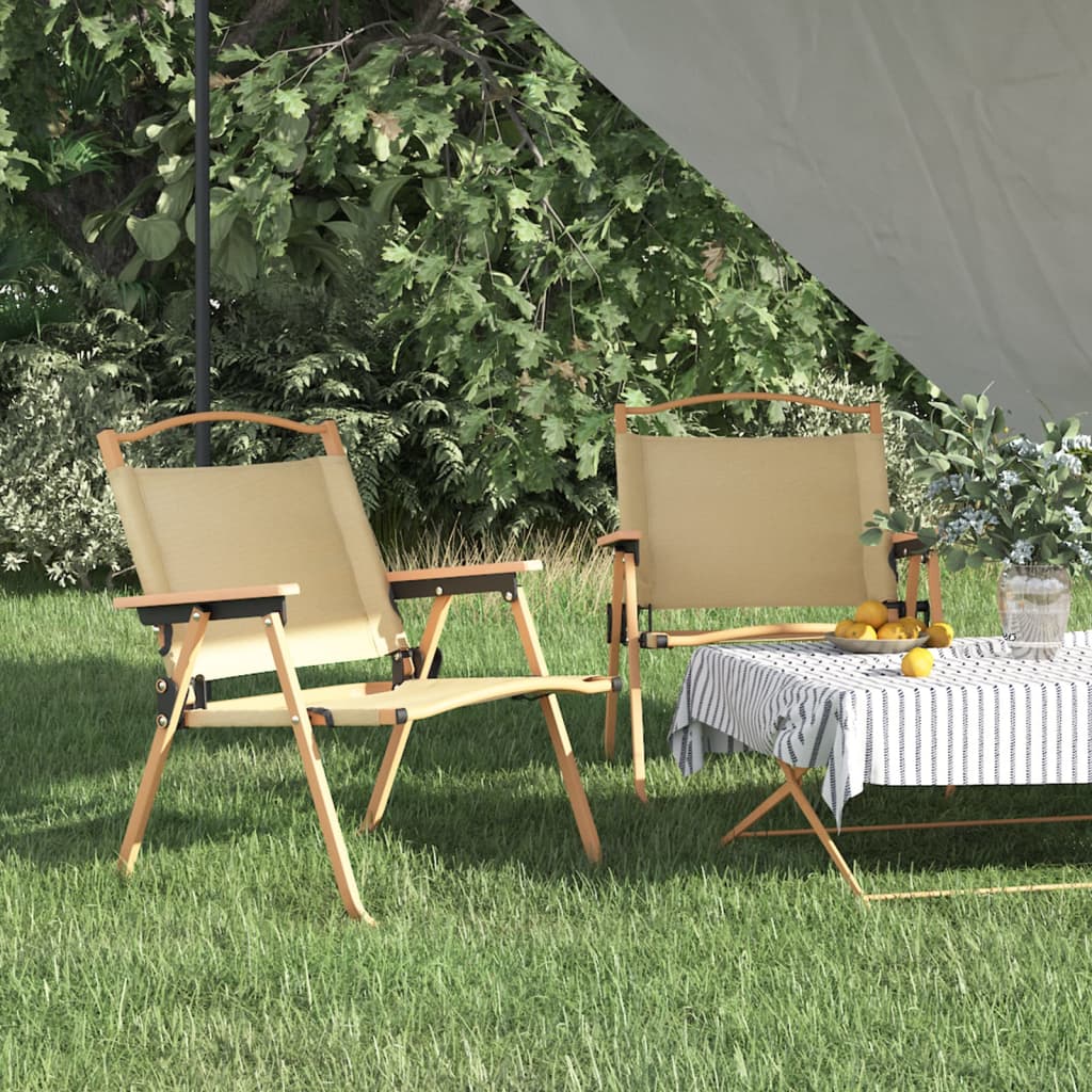 Camping Chairs 2 Pcs 54X43X59Cm Oxford Fabric