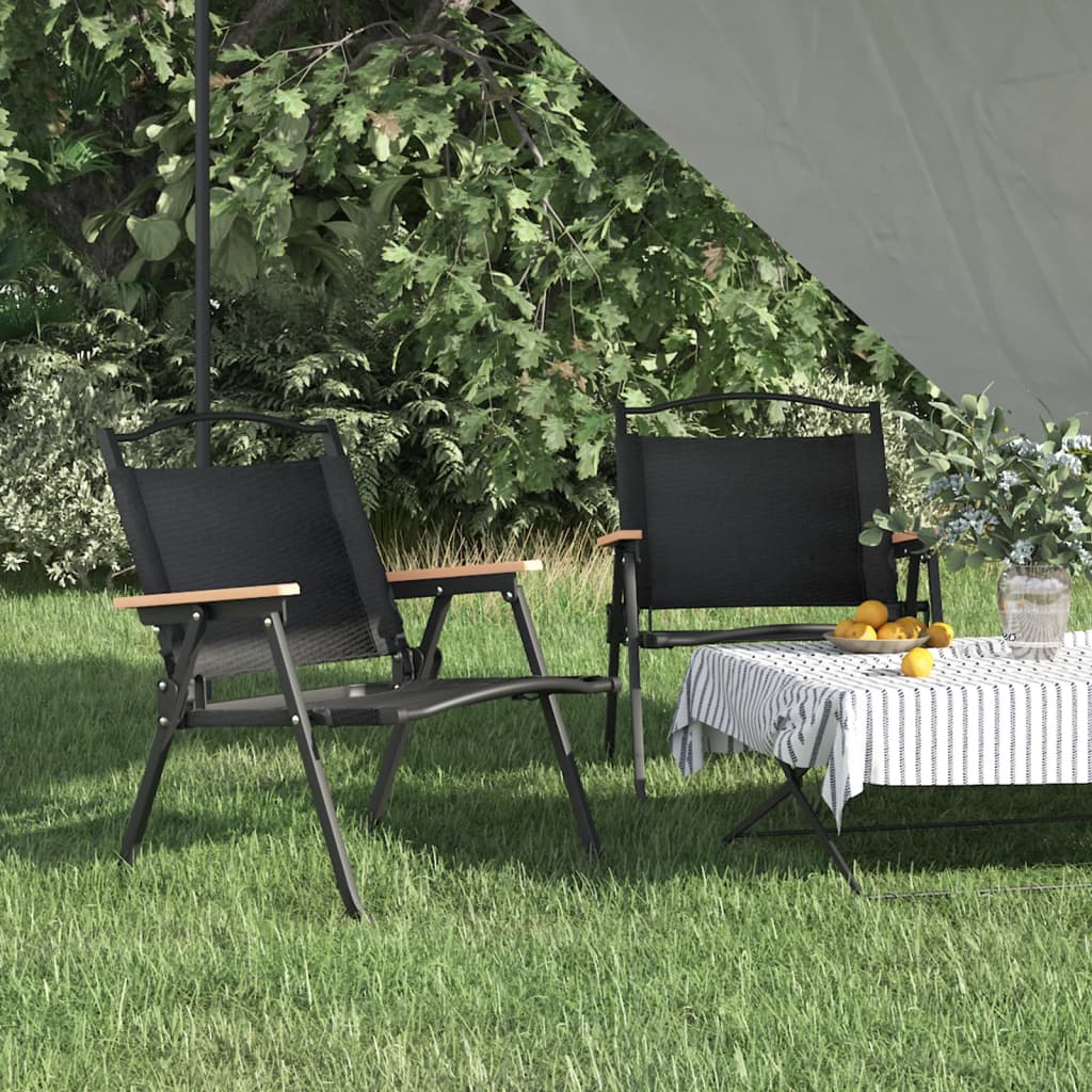 Camping Chairs 2 Pcs 54X43X59Cm Oxford Fabric