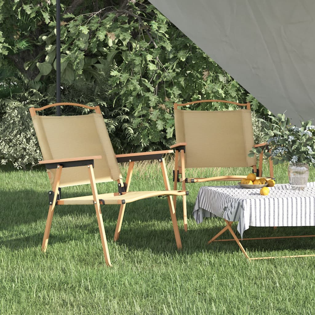 Camping Chairs 2 Pcs 54X43X59Cm Oxford Fabric