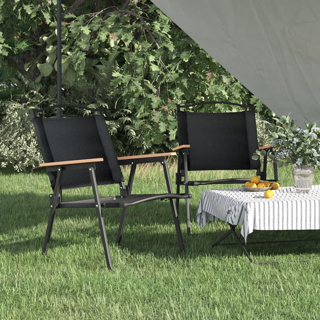Camping Chairs 2 Pcs 54X43X59Cm Oxford Fabric