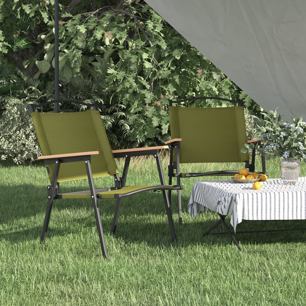 Camping Chairs 2 Pcs 54X43X59Cm Oxford Fabric
