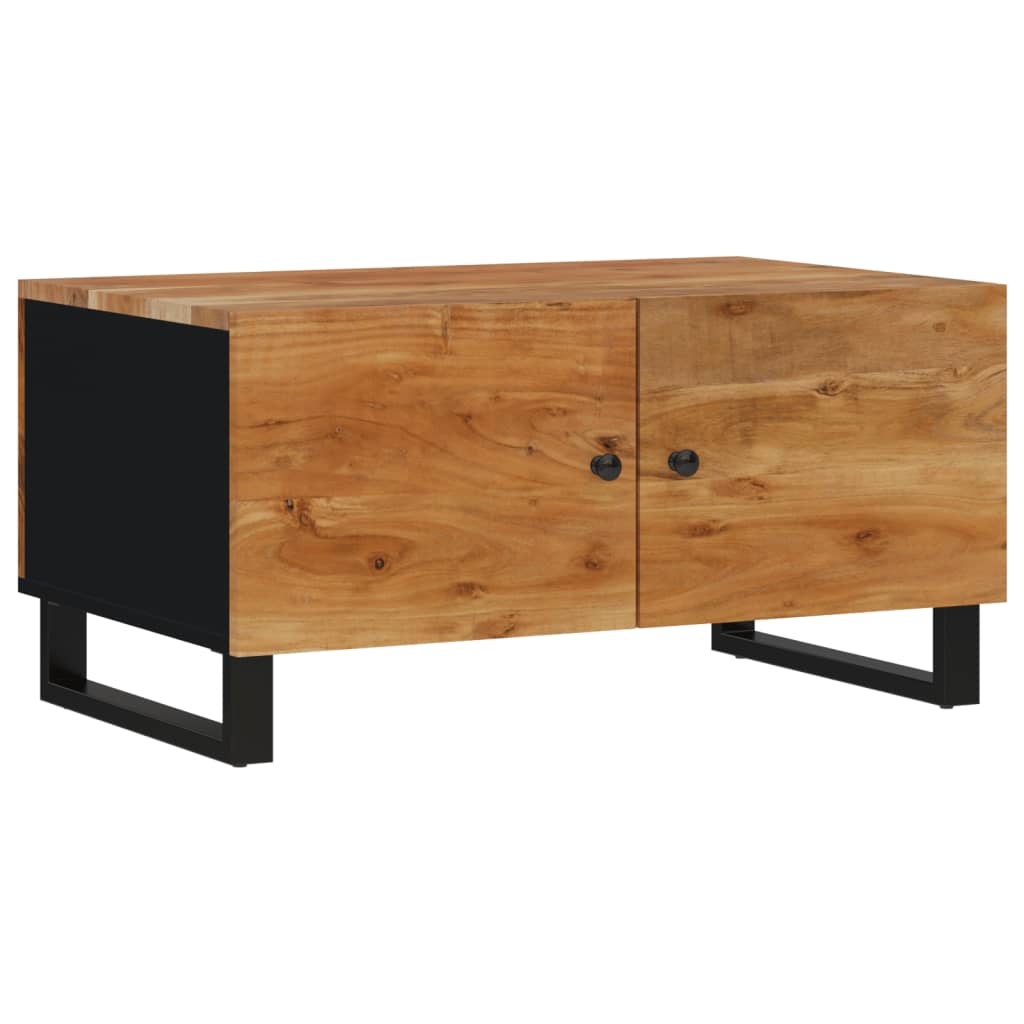 Coffee Table 80X50X40 Cm Solid Wood Acacia&Engineered Wood