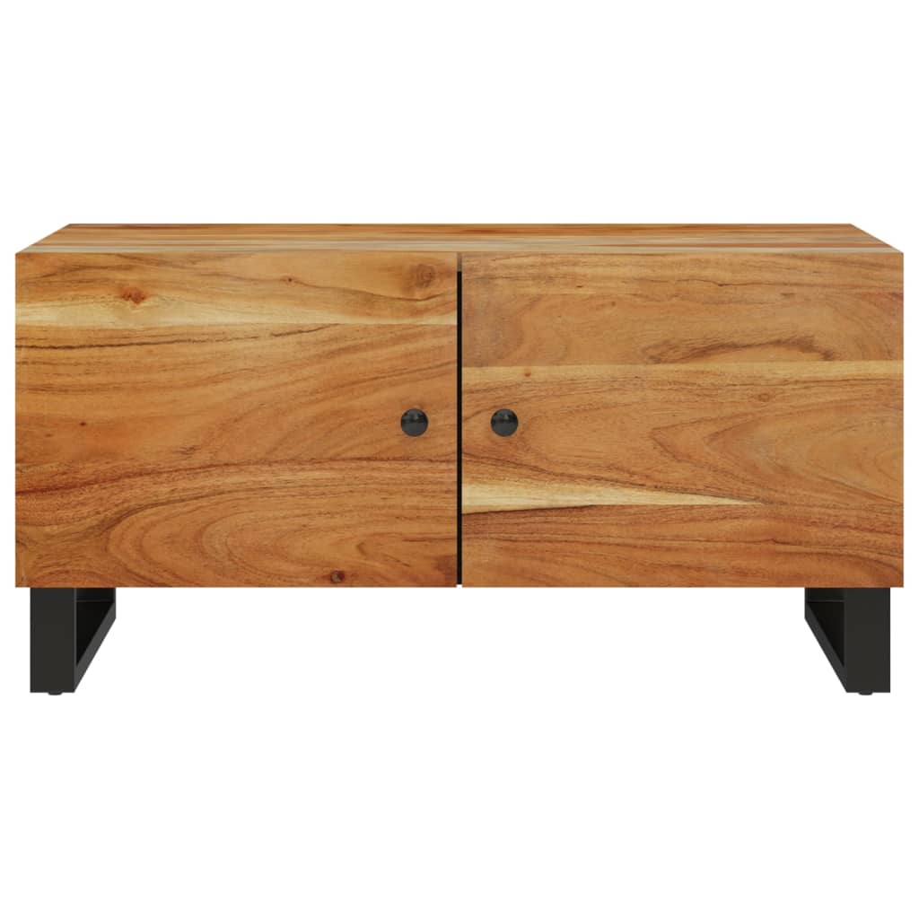 Coffee Table 80X50X40 Cm Solid Wood Acacia&Engineered Wood