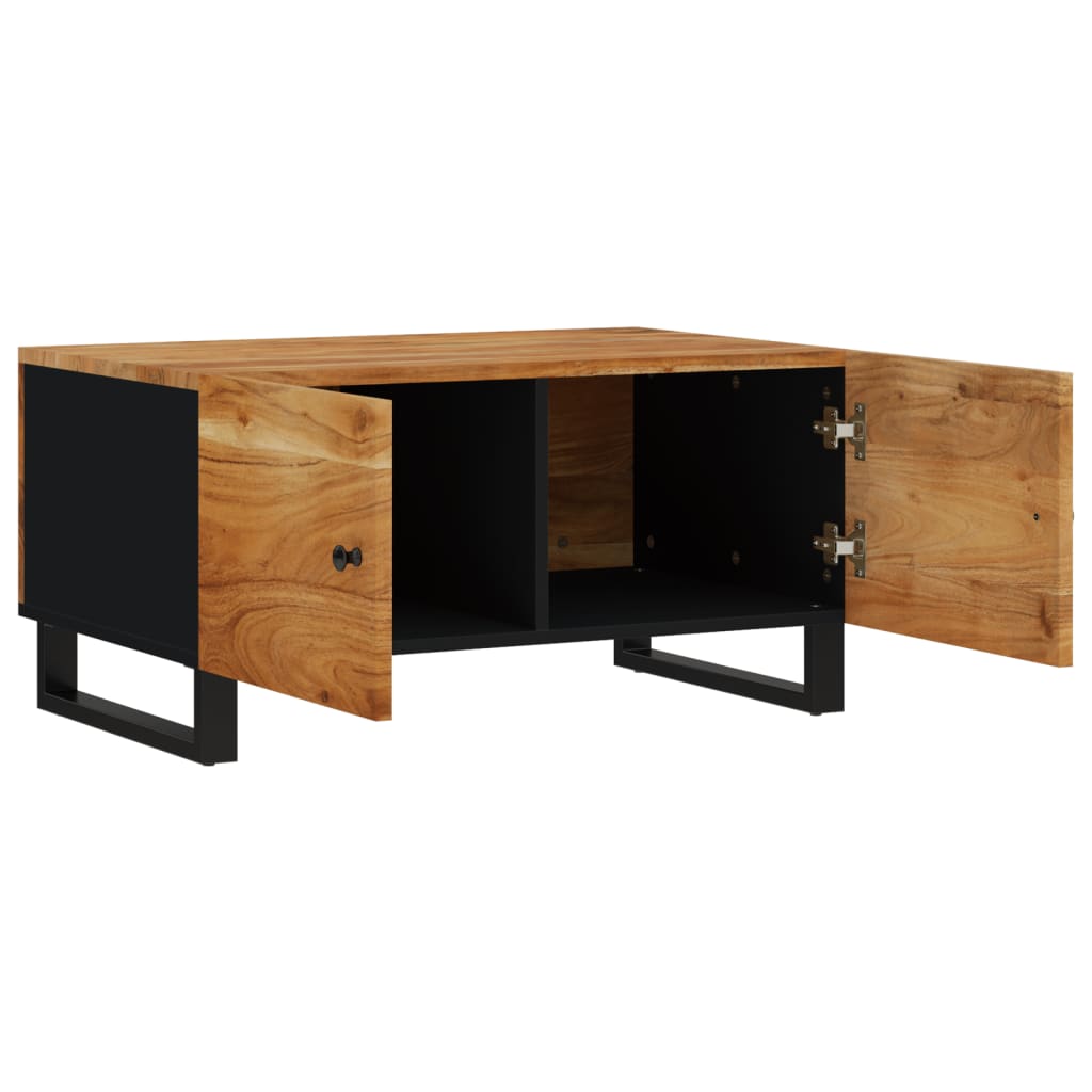 Coffee Table 80X50X40 Cm Solid Wood Acacia&Engineered Wood