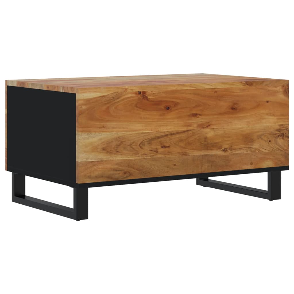 Coffee Table 80X50X40 Cm Solid Wood Acacia&Engineered Wood