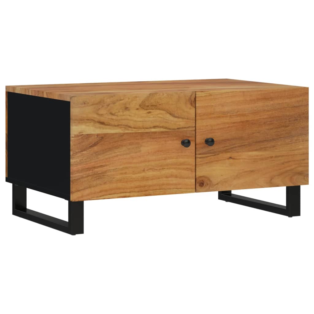 Coffee Table 80X50X40 Cm Solid Wood Acacia&Engineered Wood