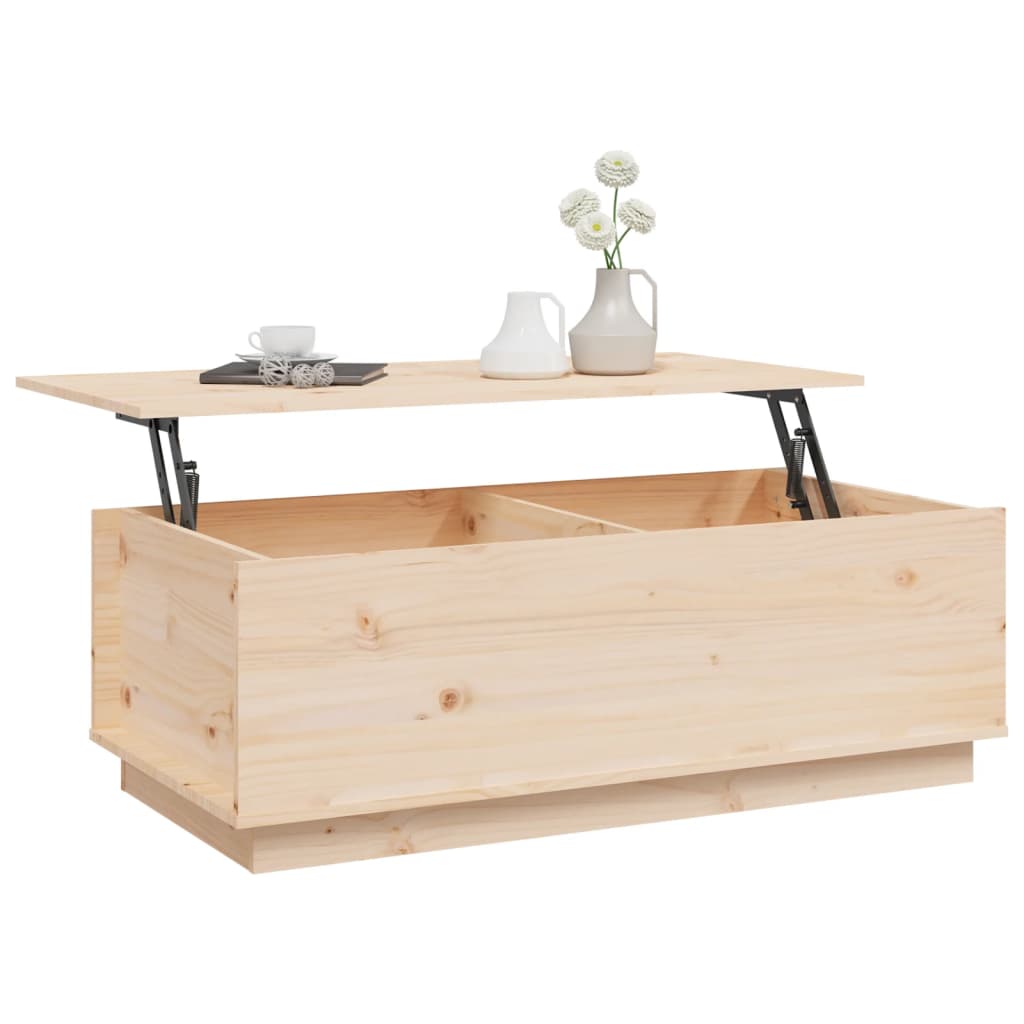 Coffee Table 100X50X35 Cm Solid Wood Pine