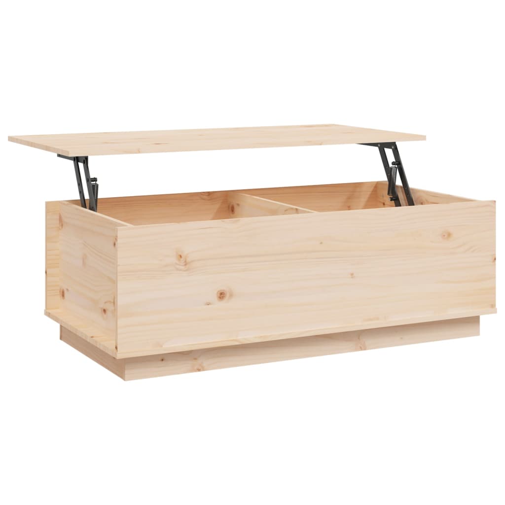 Coffee Table 100X50X35 Cm Solid Wood Pine