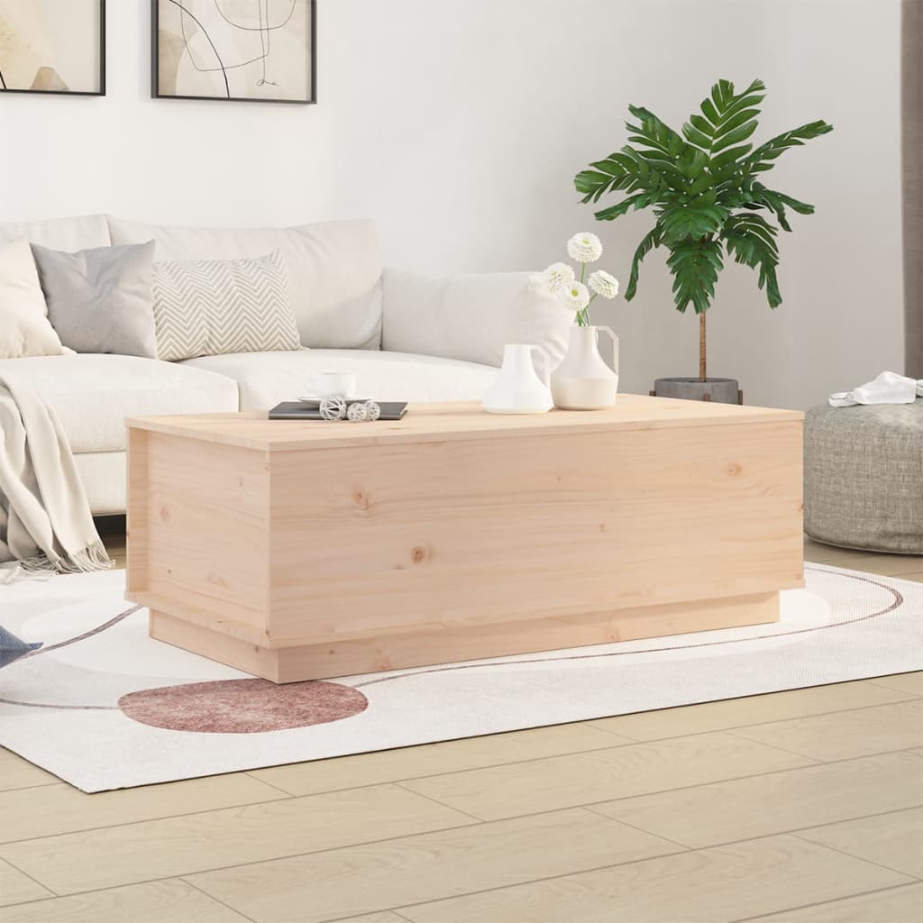 Coffee Table 100X50X35 Cm Solid Wood Pine