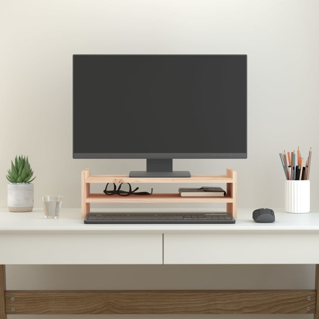 Monitor Stand Solid Wood Pine