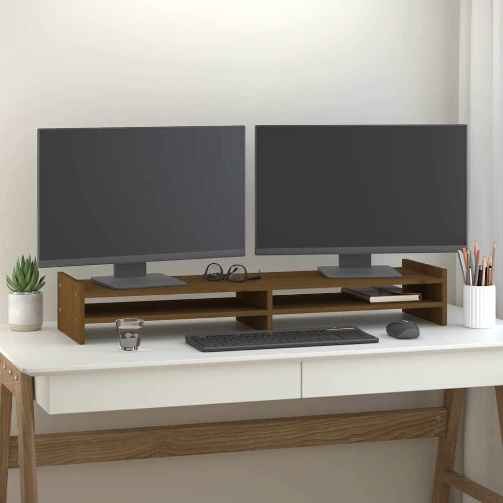 Monitor Stand Solid Wood Pine