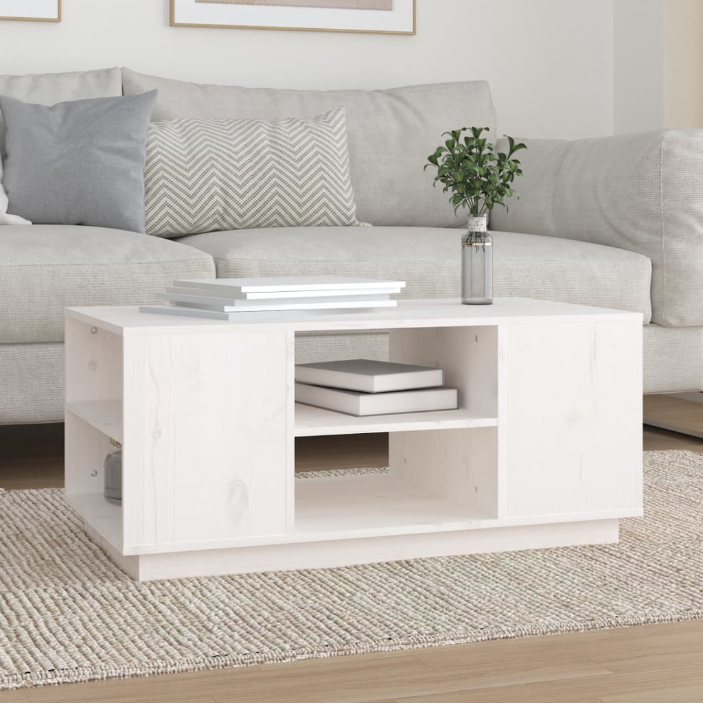 Coffee Table 90X49X40.5 Cm Solid Wood Pine