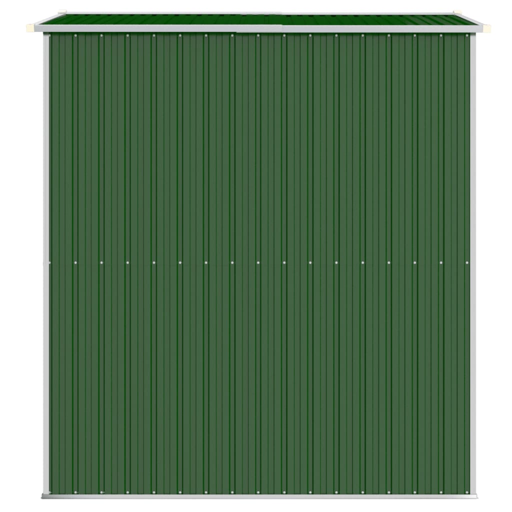Garden Shed Green Galvanised Steel