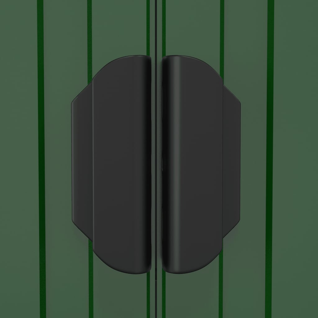Garden Shed Green Galvanised Steel